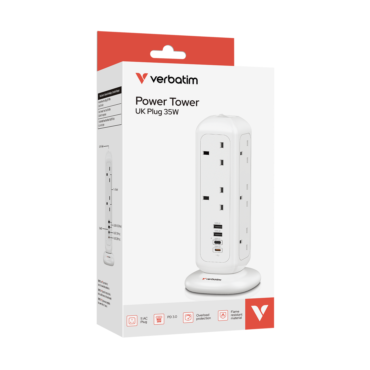 35W英規插頭電源塔 (UKPT-01) 32128 32129