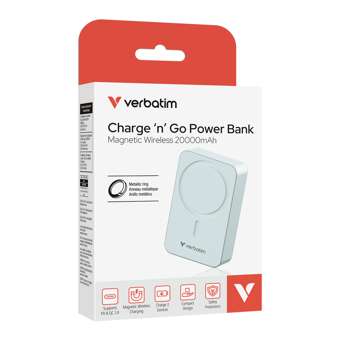20000mAh 磁吸無線流動充電池 32223 32143