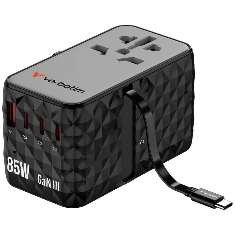 Charge 'n' Travel Diamond 85W 通用旅行轉插連伸縮充電線 (CNT-02)