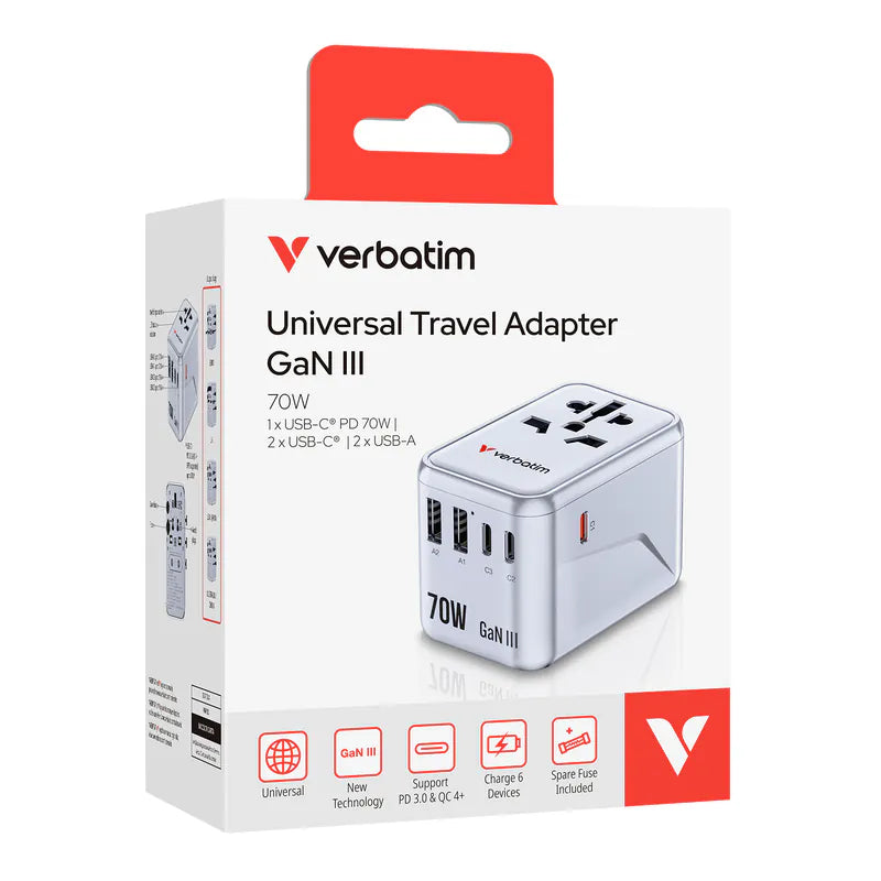GaN III 70W 通用旅行轉插 (UTA-09) 32124