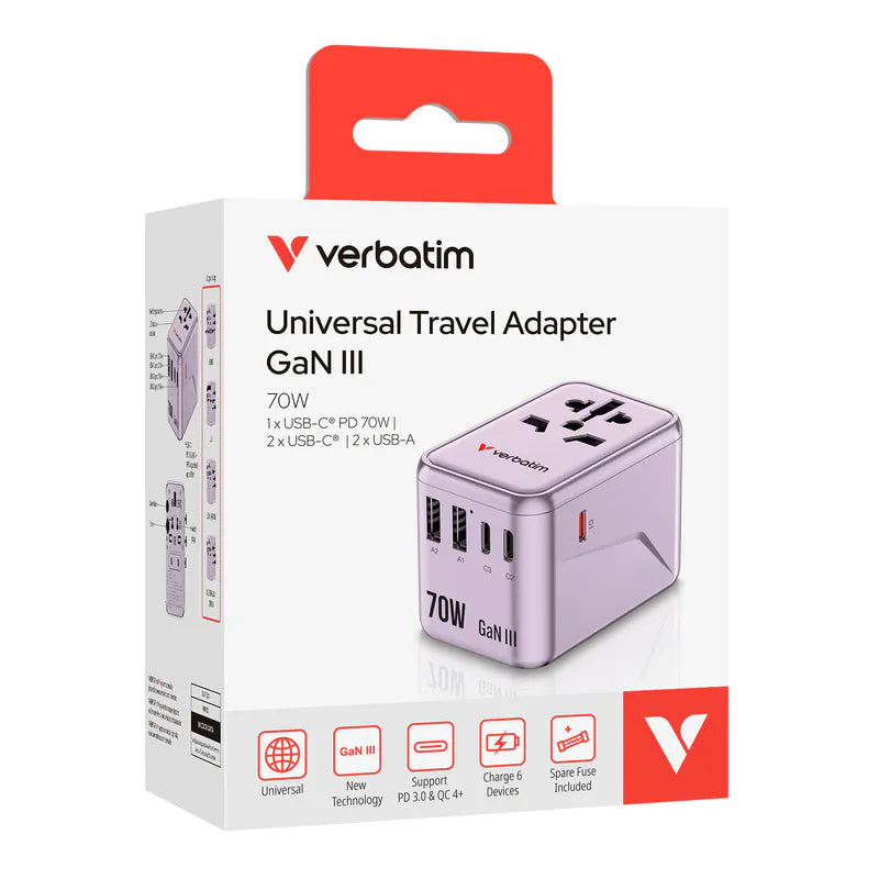 GaN III 70W 通用旅行轉插 (UTA-09) 32124