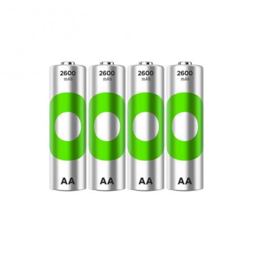 綠再快快充M452充電器 (4槽/USB) 連4粒2600mAh AA鎳氫充電池