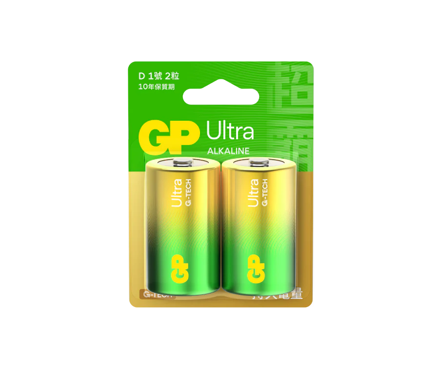 Ultra 特強鹼性電池 D 2粒裝 (咭裝)