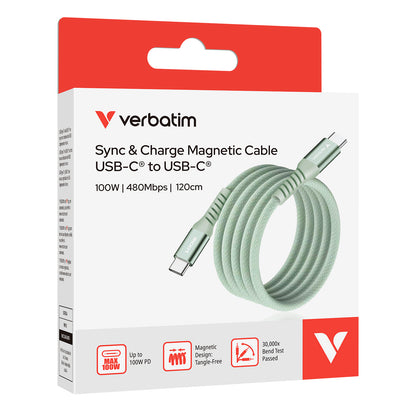 100W USB-C 至 USB-C 磁吸充電傳輸線 (SCC2-CCM100)