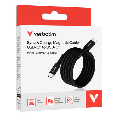 100W USB-C 至 USB-C 磁吸充電傳輸線 (SCC2-CCM100)