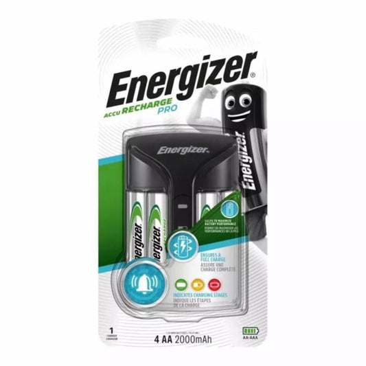 ENERGIZER® Pro 充電器套裝 連4粒 AA 2000mah電池