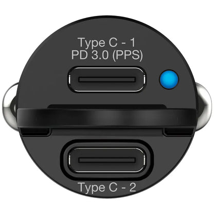 2端口45W Type C PD 3.0迷你車用充電器 66883