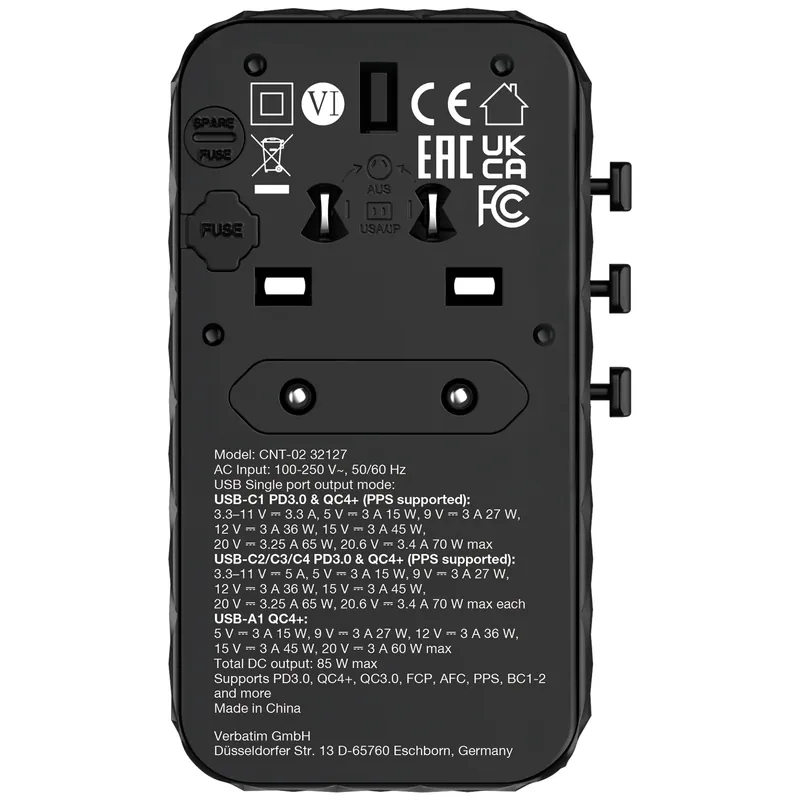 Charge 'n' Travel Diamond 85W 通用旅行轉插連伸縮充電線 (CNT-02)