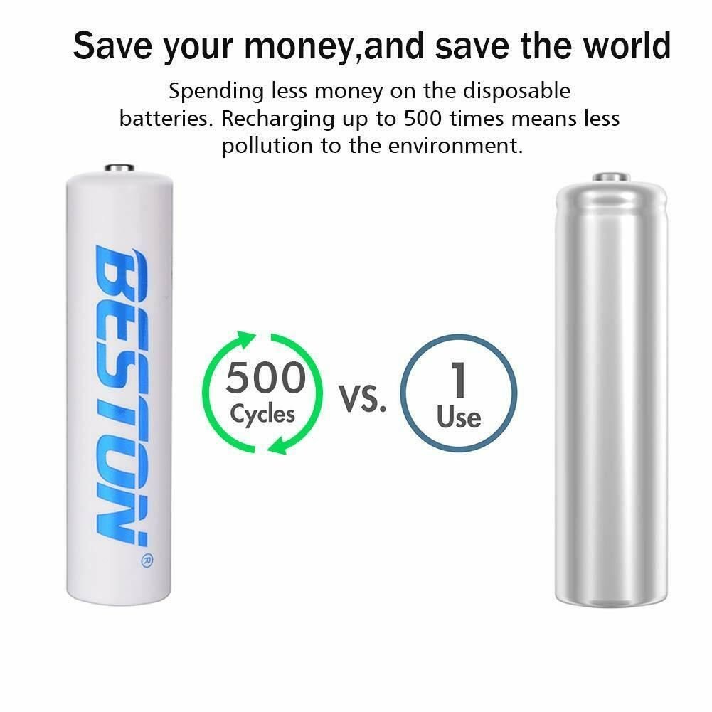 AAA 1.2V 1100mAh 鎳氫(Ni-MH)充電池 4粒裝
